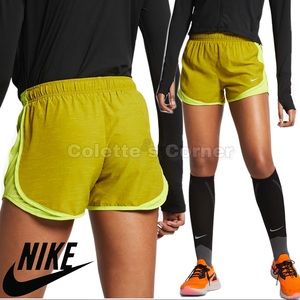 Nike Moss Green & Mustard Tempo Dolphin Running Shorts